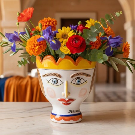 Testa di Paladino Regina TP190 Ceramiche De Simone Testa di Paladino Regina TP190 Ceramiche De Simone